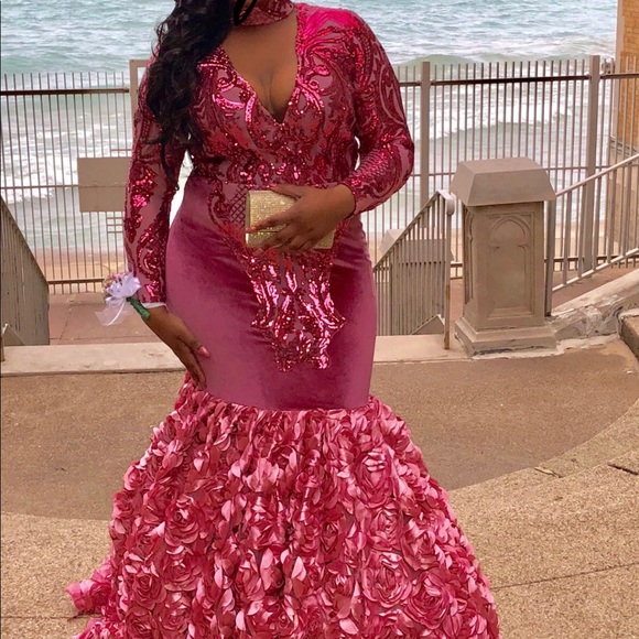 Rose Gold Prom Dress - Picture 1 of 2